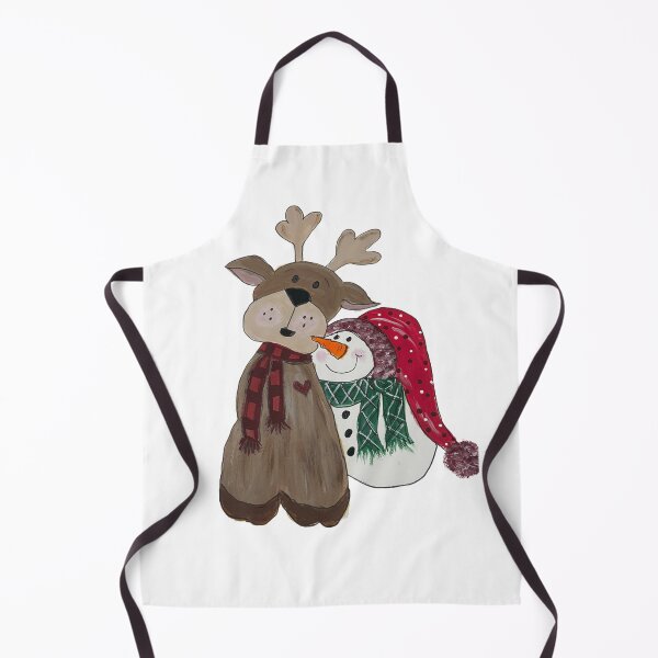 Item preview, Snowman reindeer besties hand painted art Christmas gifts designed and sold by Bonniesr.