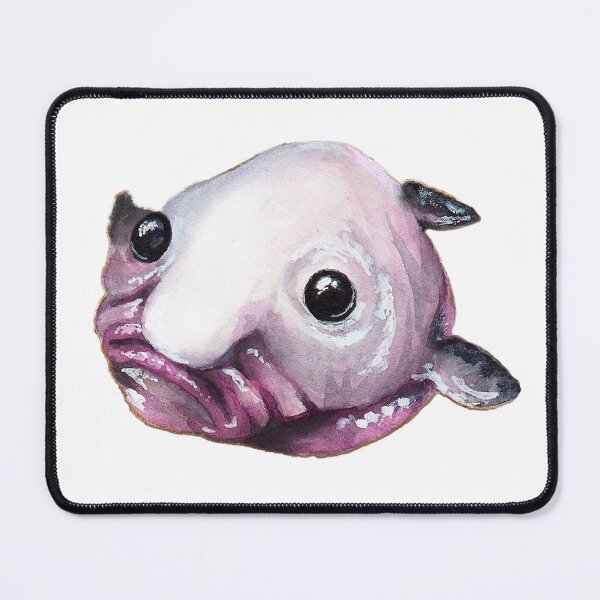 Item preview, Blobfish watercolour painting designed and sold by Funsize-Art.