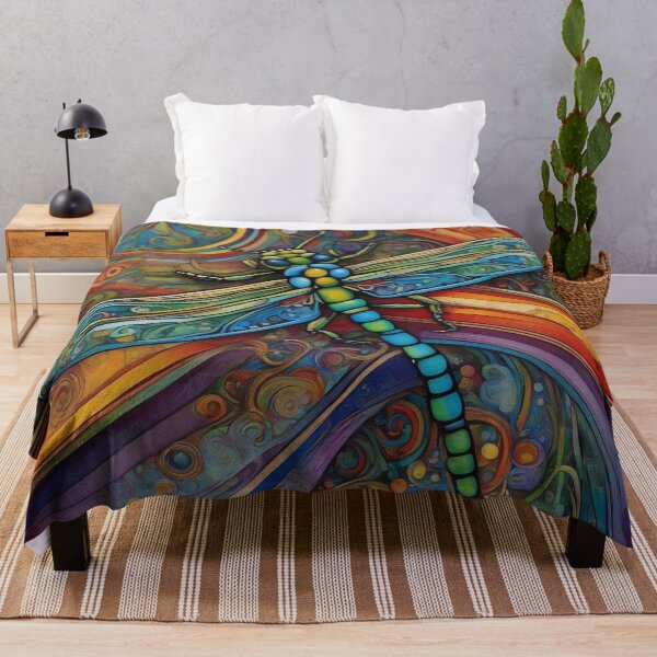 Item preview, Dragonfly Art Nouveau Painting designed and sold by druidwolfart.