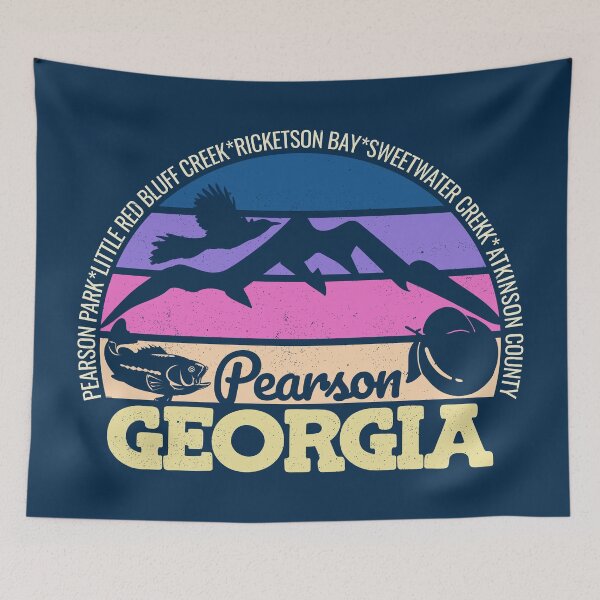 Item preview, Pearson Georgia Sunset Retro Vintage Local Pride Logo designed and sold by CRHPOD20.