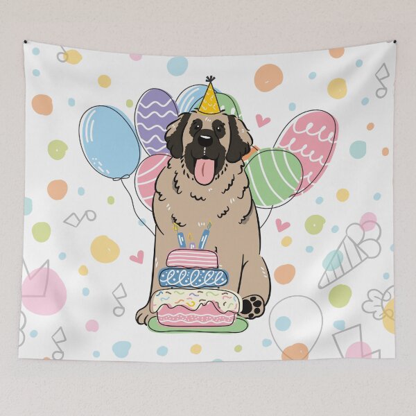 Item preview, Sandy Leonberger Dog Birthday Party 2 designed and sold by Lulupainting.