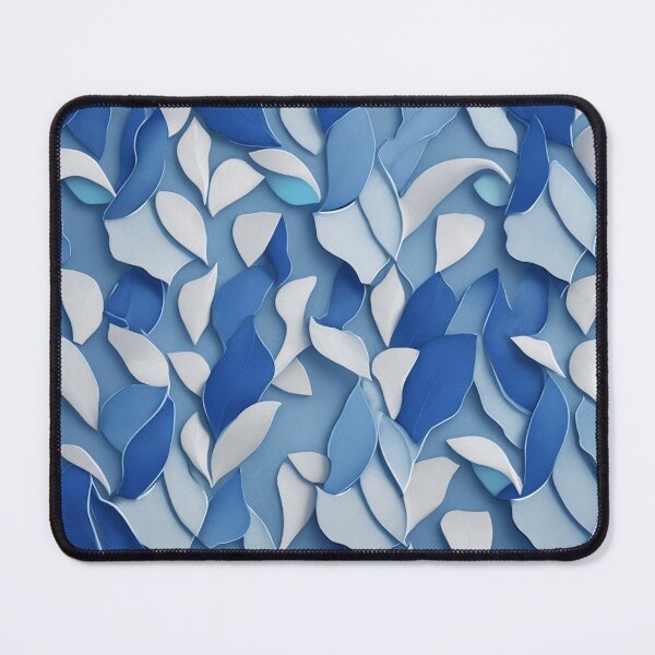 Item preview, Blue tiny leaves designed and sold by melridger.
