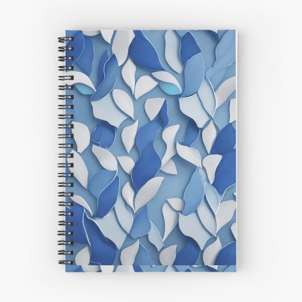 Item preview, Hojas diminutas azules designed and sold by melridger.