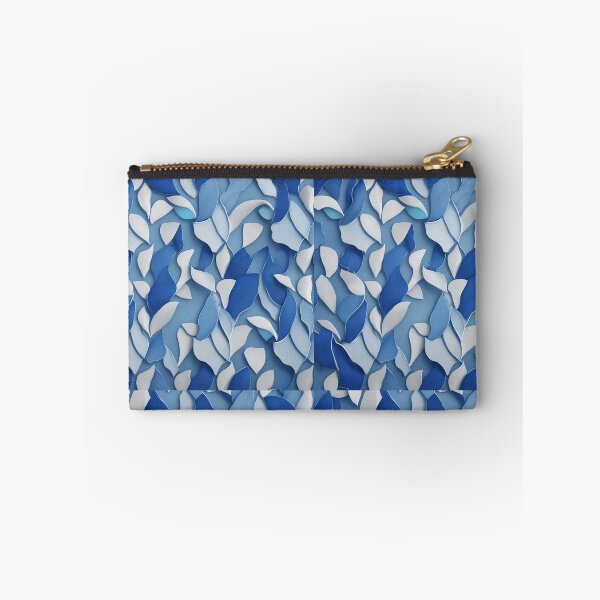 Item preview, Blue tiny leaves designed and sold by melridger.