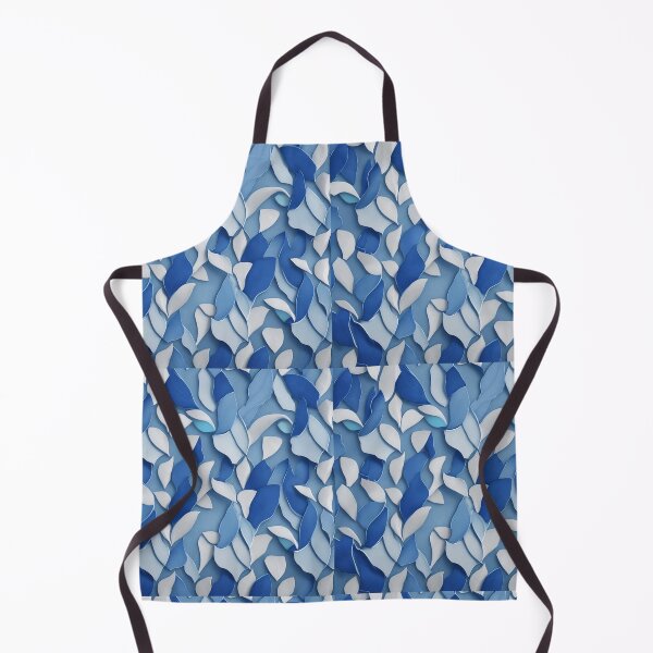 Item preview, Blue tiny leaves designed and sold by melridger.