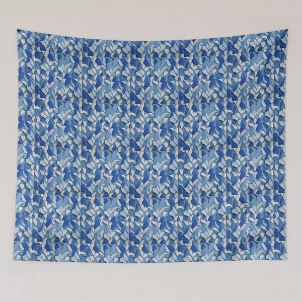 Item preview, Hojas diminutas azules designed and sold by melridger.