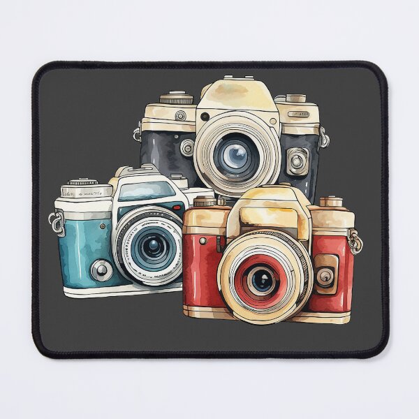 Item preview, Trifecta of Vintage Watercolor Cameras designed and sold by meganohm.