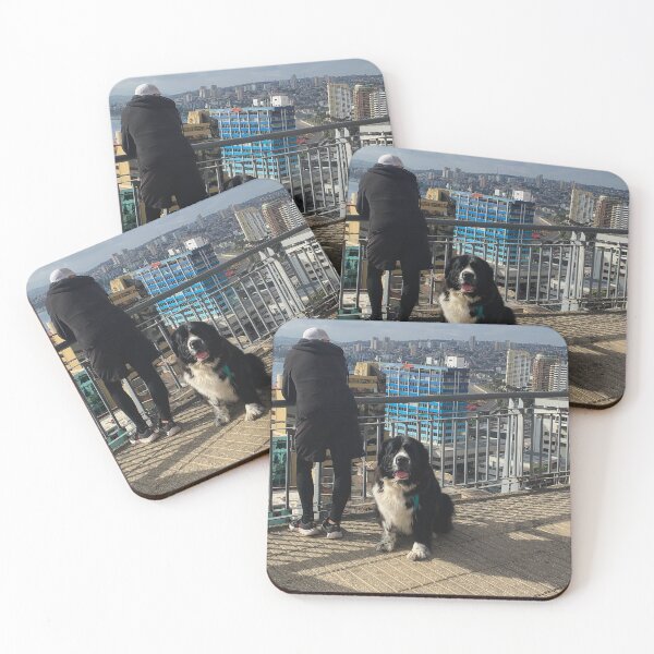 Item preview, Saint Bernard dog sitting black and white designed and sold by Bruno Mattos.