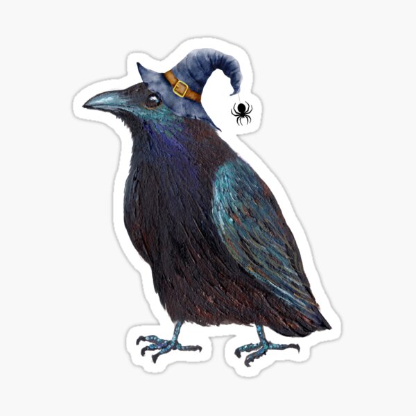 Crow Stickers Roll For Scrapbook Raven Bird Stickers For - Temu