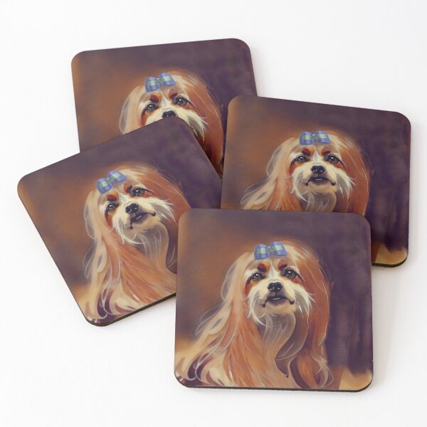 Item preview, SHIH TZU DOG. Vintage, antique style painting. designed and sold by chepea2.