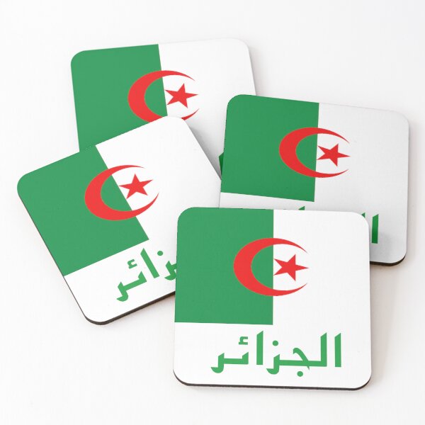 Item preview, Algerian Flag designed and sold by Islanr.