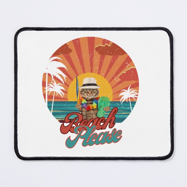 Item preview, Funny cat on the beach designed and sold by amaria56.