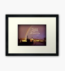 Rainbow over Bideford Framed Print