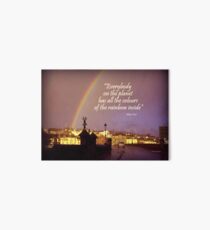 Rainbow over Bideford Art Board