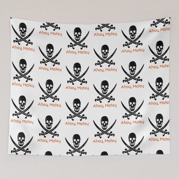 Item preview, Ahoy, Matey (black/orange) designed and sold by raineOn.