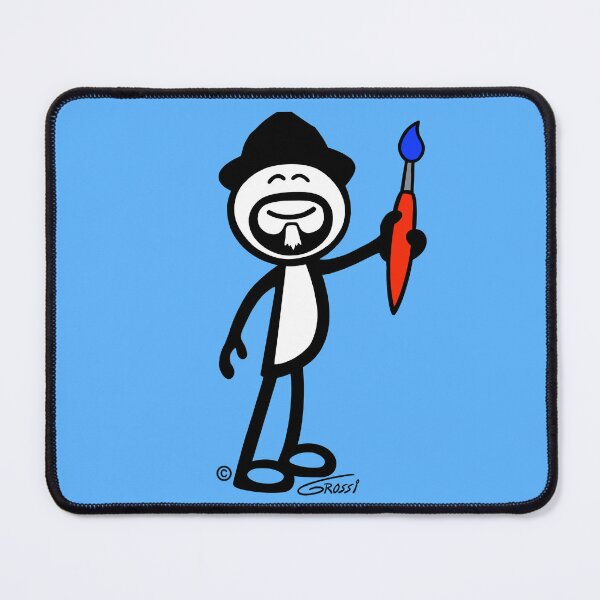 Item preview, GG Artist Stick Figure On A Light Blue Background  designed and sold by GDGCreations.