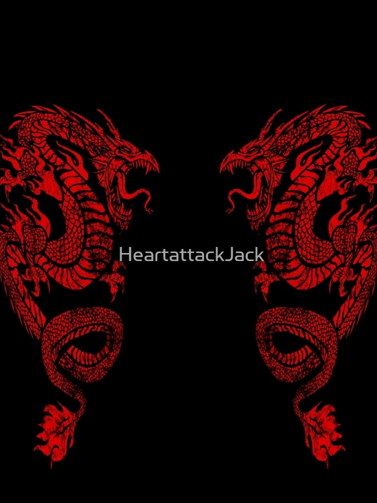 Red Dragon Leggings by HeartattackJack