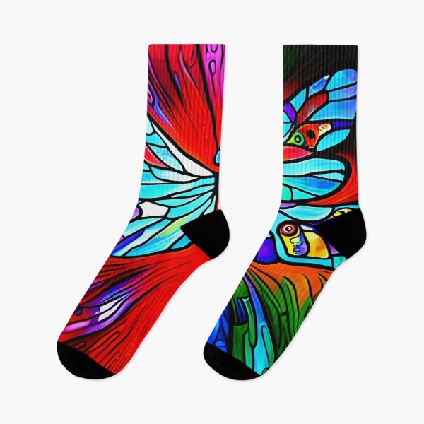 Item preview, Dragonfly Stained Glass Cartoon designed and sold by druidwolfart.