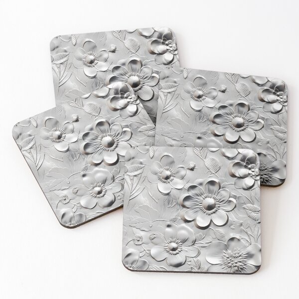 Item preview, Silver Floral Bliss designed and sold by Nicholas Panek.