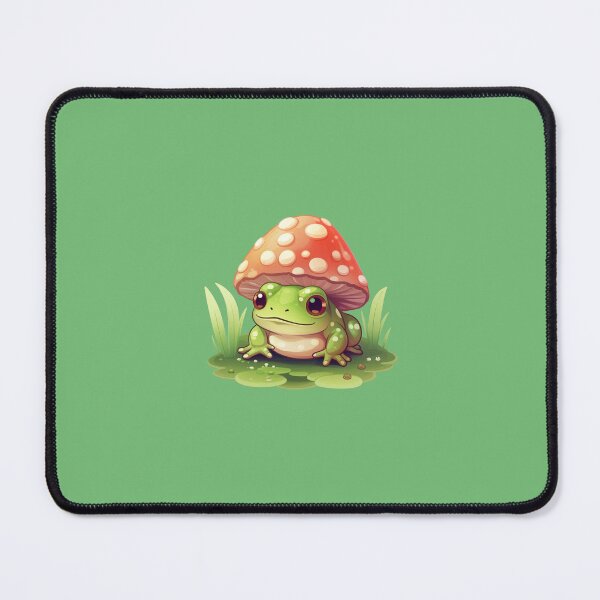 Item preview, Frog With A Mushroom Hat Sticker designed and sold by The-Art-Depot.