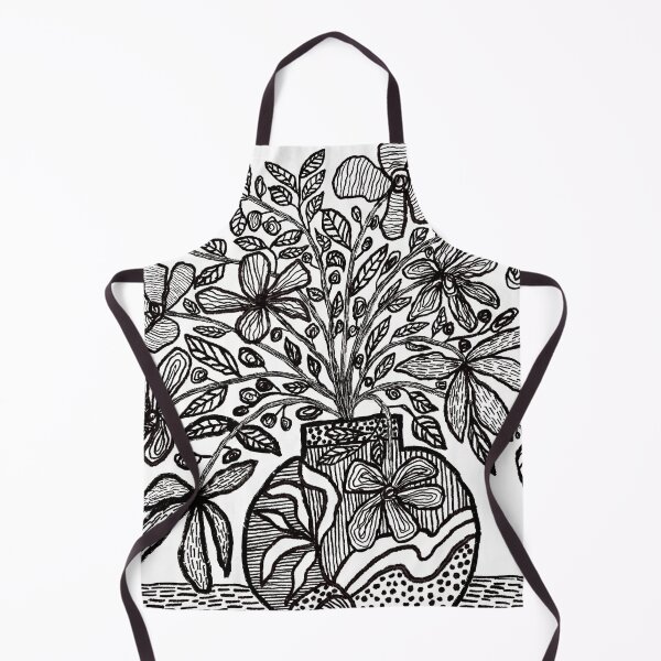 Item preview, Black & White Floral Arrangement 1 designed and sold by Leanne Morin.