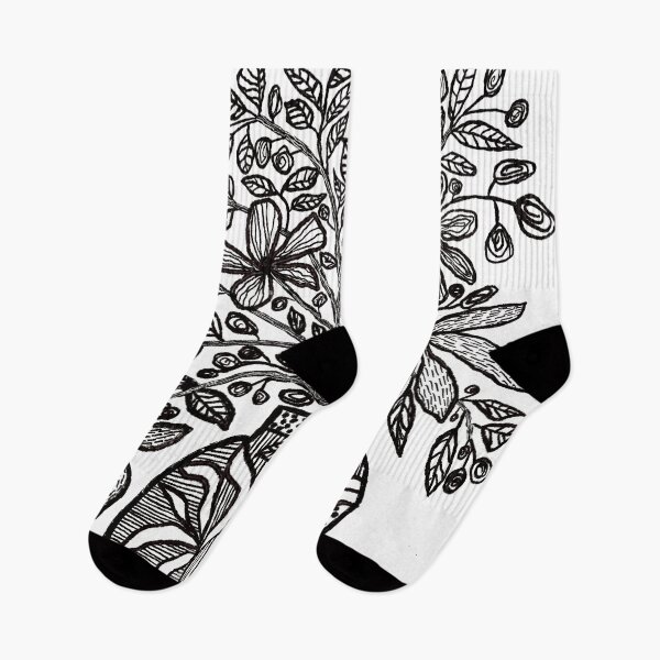 Item preview, Black & White Floral Arrangement 1 designed and sold by Leanne Morin.