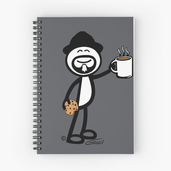 Item preview, GG Coffee Guy Stick Figure With Cookie designed and sold by GDGCreations.