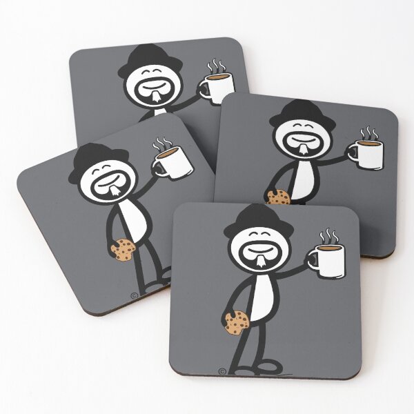 Item preview, GG Coffee Guy Stick Figure With Cookie designed and sold by GDGCreations.