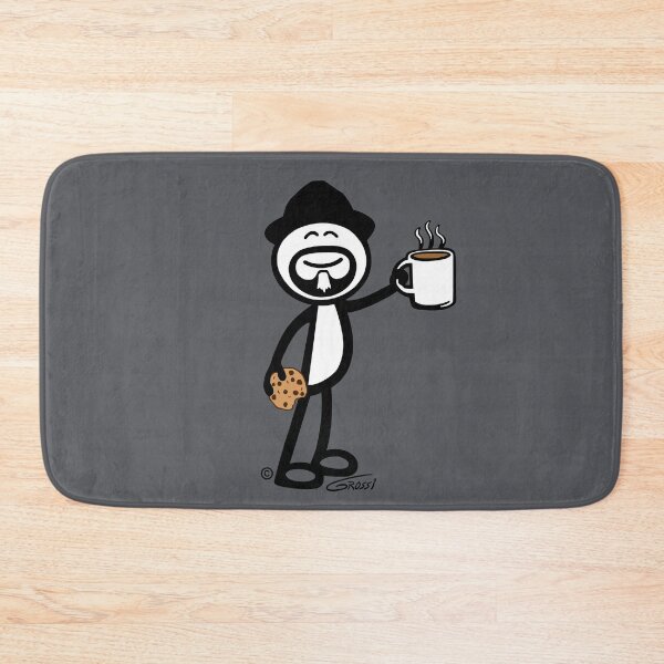 Item preview, GG Coffee Guy Stick Figure With Cookie designed and sold by GDGCreations.