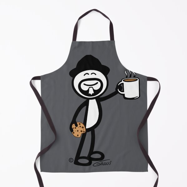 Item preview, GG Coffee Guy Stick Figure With Cookie designed and sold by GDGCreations.