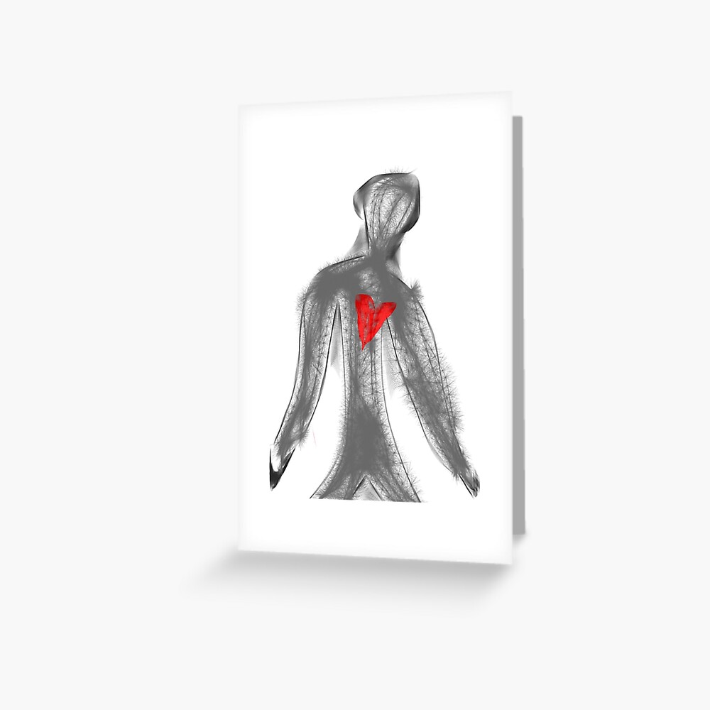 Shadow Man 3 Greeting Card