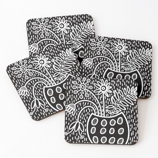 Item preview, Black & White Floral Arrangement 3 designed and sold by Leanne Morin.