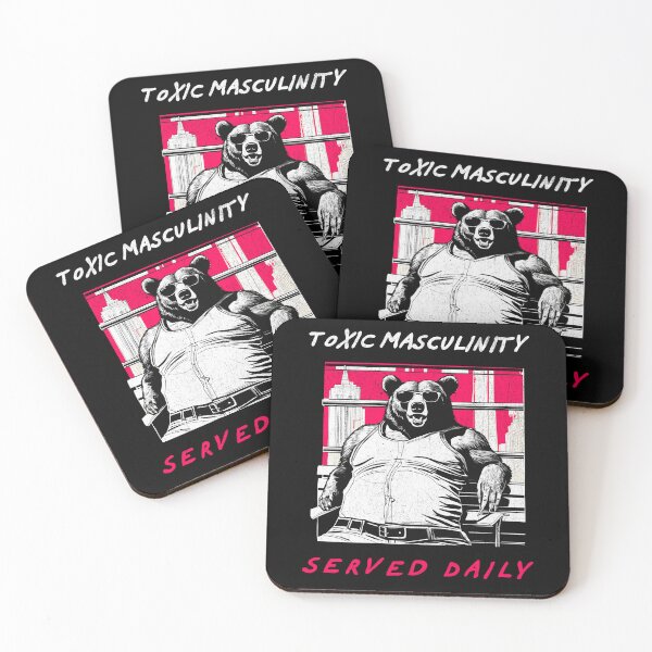 Item preview, Toxic Masculinity Served Daily - Retro Bear designed and sold by Hugo Bloke.