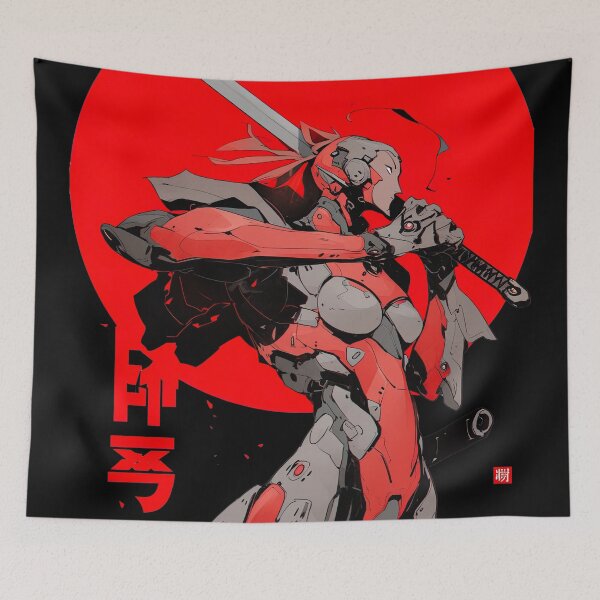 Item preview, cyborg samurai designed and sold by ururuty.