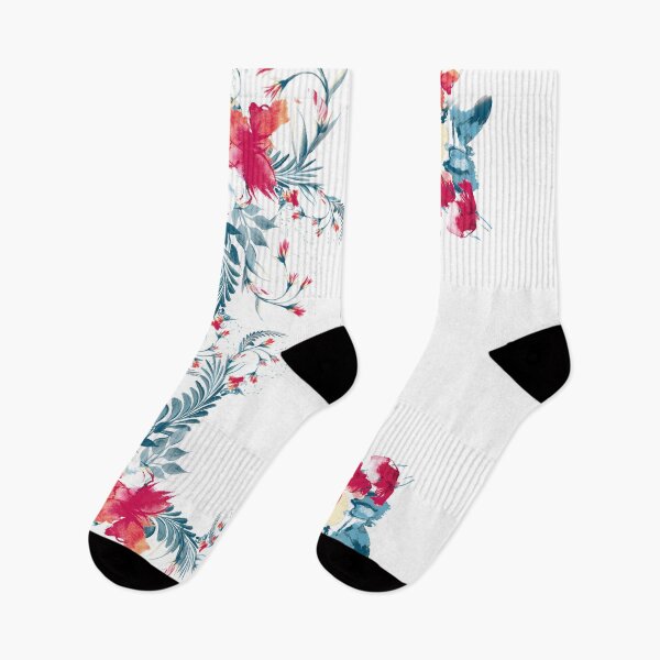 Item preview, blue, flower, floral, watercolors, rose, boho, ethnic, designed and sold by mintdiamond21.