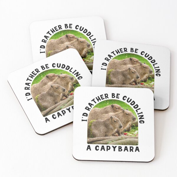Item preview, I'd Rather Be Cuddling A Capybara designed and sold by TheAnimalZ00.