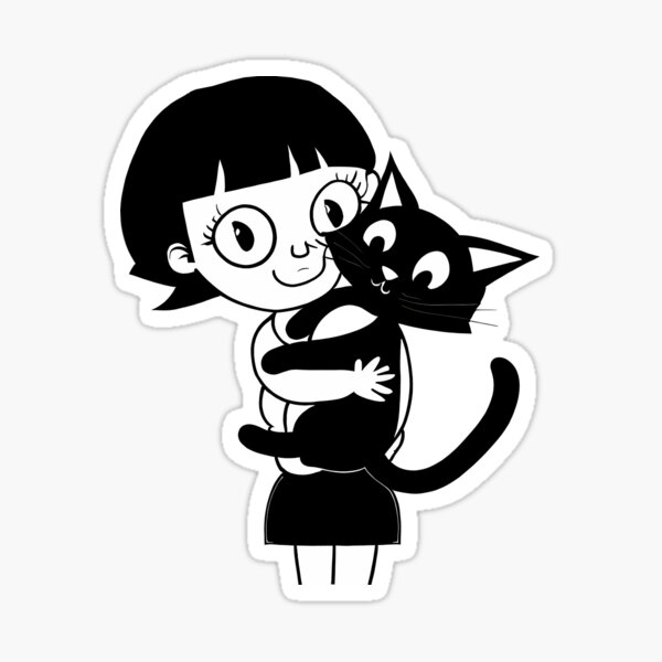 hug my cat Sticker