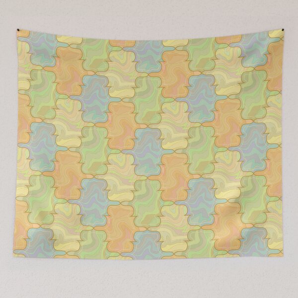 Item preview, Figured tiles in pastel colors designed and sold by Osting.
