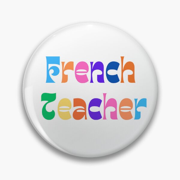 Item preview, Colorful and fun French teacher design designed and sold by language-des.