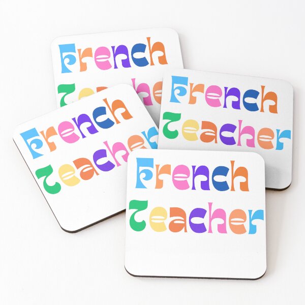 Item preview, Colorful and fun French teacher design designed and sold by language-des.