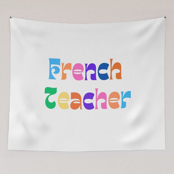 Item preview, Colorful and fun French teacher design designed and sold by language-des.