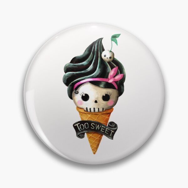 Item preview, Hallowwen Skull Ice Cream Classic  designed and sold by AylaBecker1.