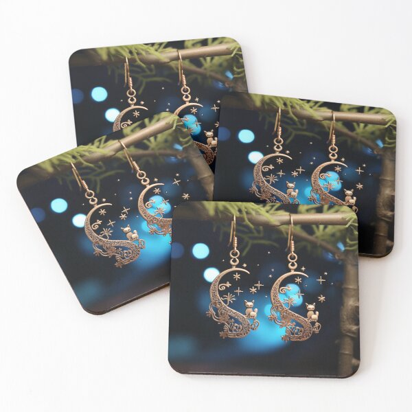Item preview, Starry Night Staircase with Serene Celestial Cat designed and sold by DeenaDee.