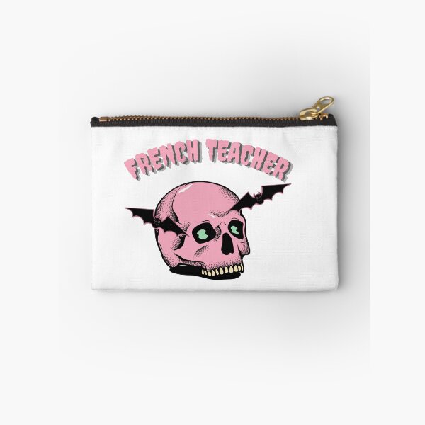 Item preview, Halloween skull french teacher designed and sold by language-des.