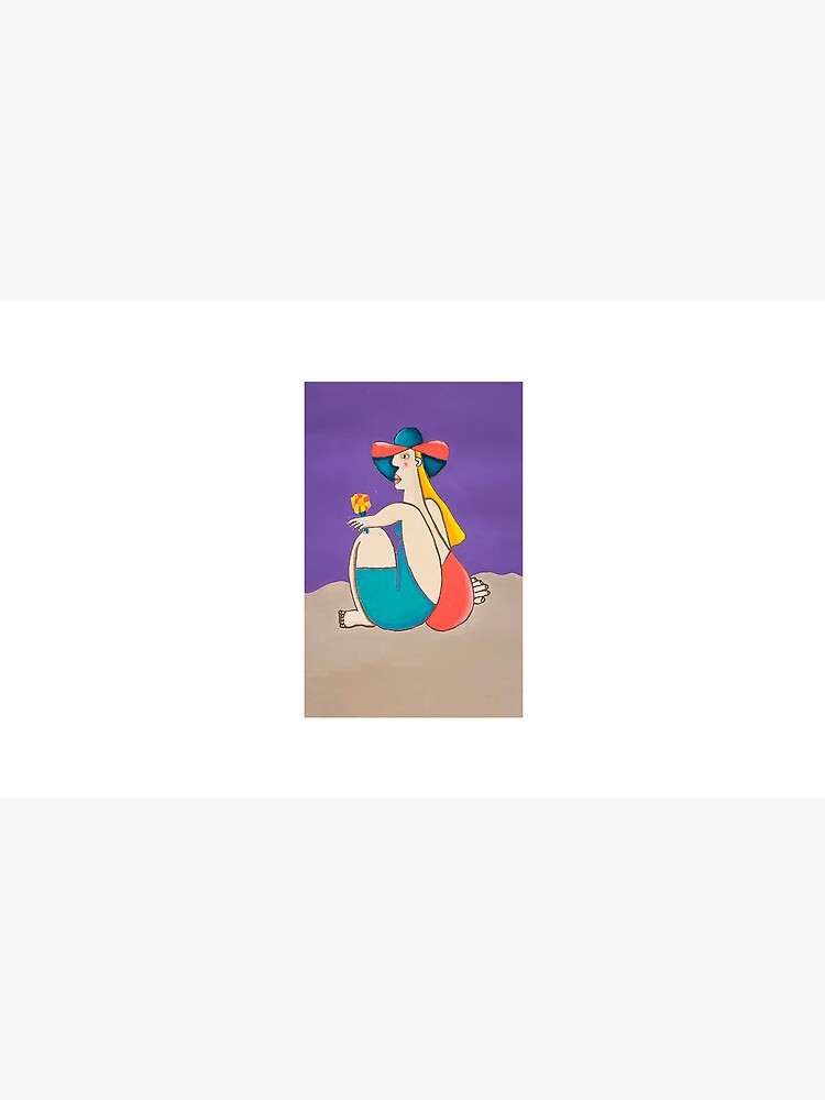 Thumbnail 6 of 6, Coffee Mug, Enjoying the beach illustration designed and sold by GraphicTempt.