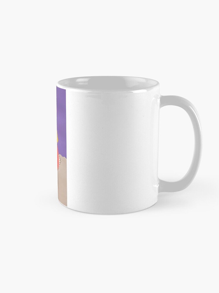Thumbnail 5 of 6, Coffee Mug, Enjoying the beach illustration designed and sold by GraphicTempt.
