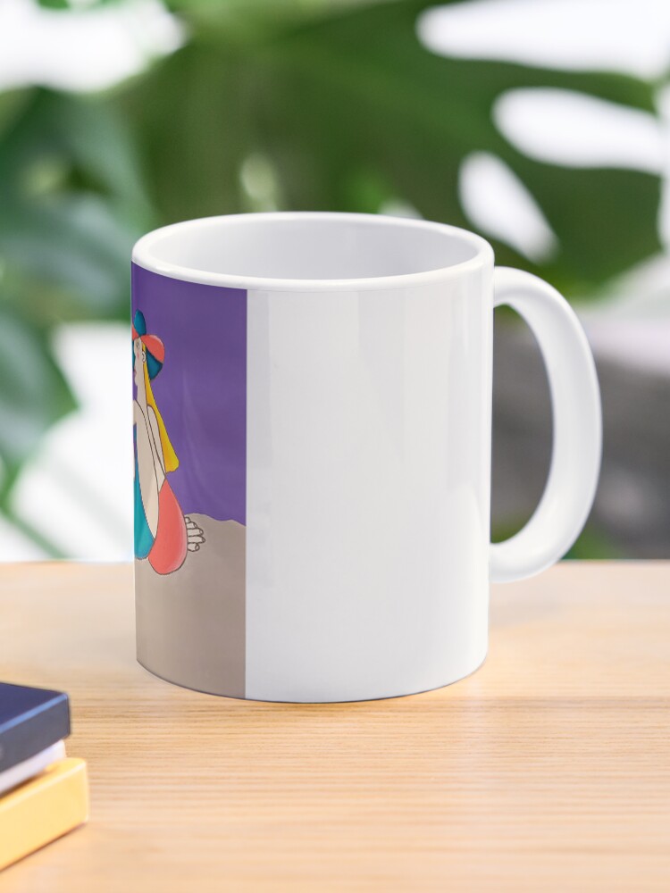 Thumbnail 1 of 6, Coffee Mug, Enjoying the beach illustration designed and sold by GraphicTempt.