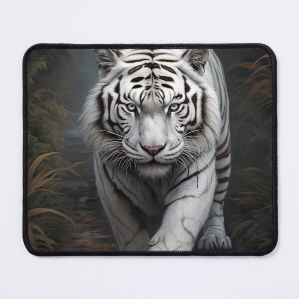 Item preview, Exotic white tiger digital print designed and sold by dcrc.