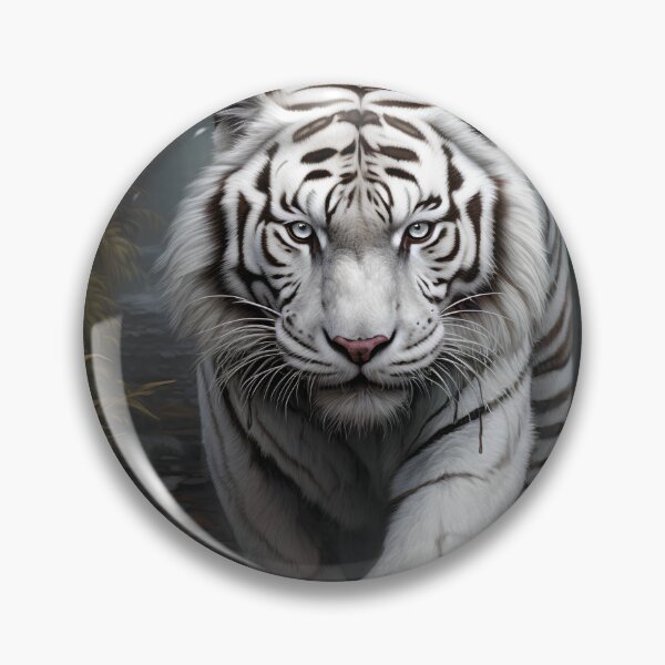 Item preview, Exotic white tiger digital print designed and sold by dcrc.