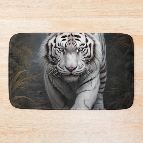 Item preview, Exotic white tiger digital print designed and sold by dcrc.